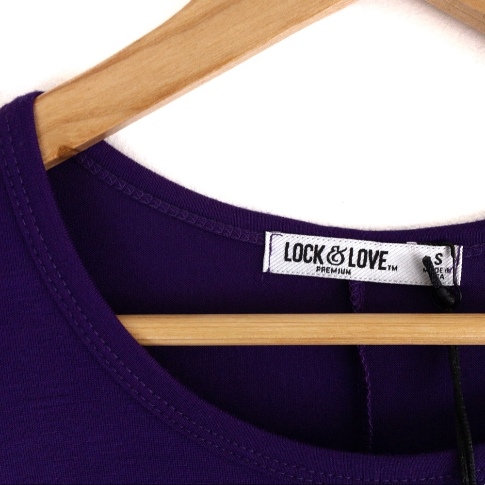 Lock & Love • Deep Purple Knit Dress - Picture 5 of 5
